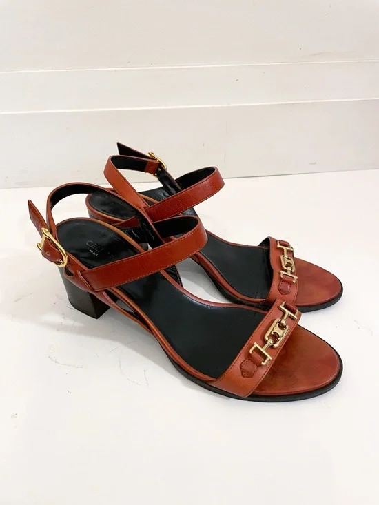 Celine Triomphe Sandals size 38 or US 8 - Picture 3 of 15